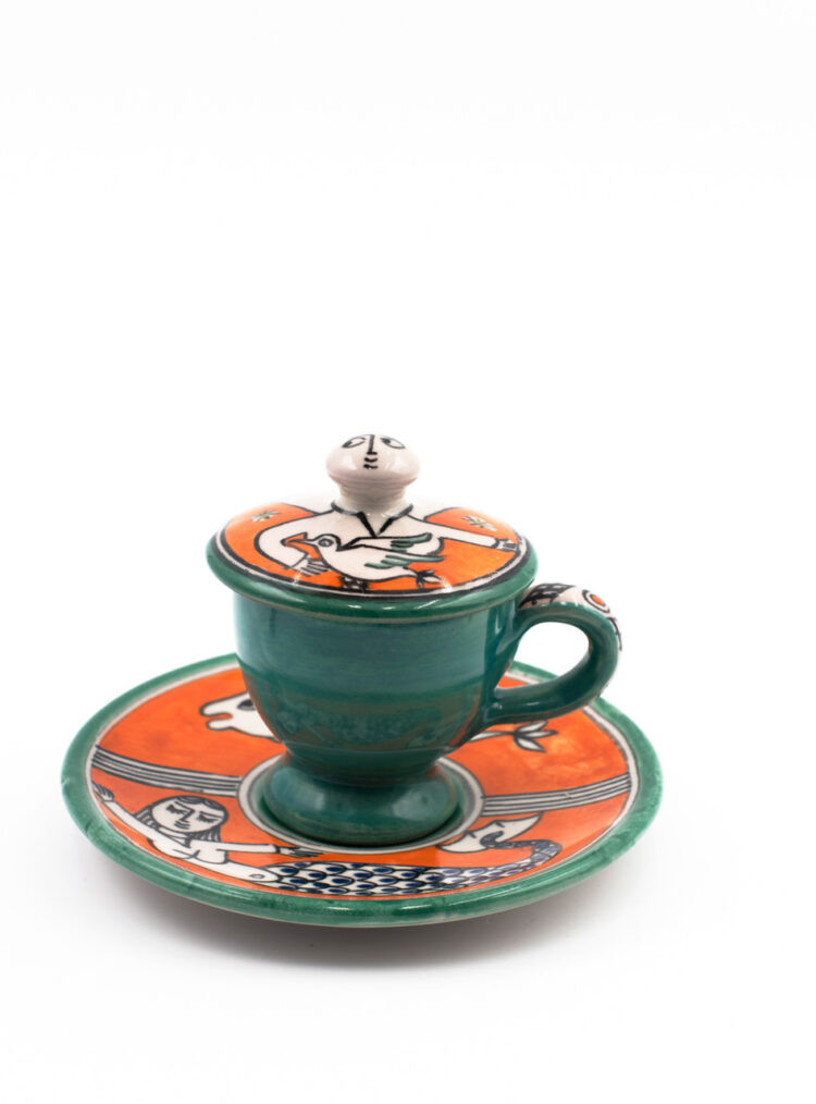 Tazzina Collezione Verde-Arancio 2