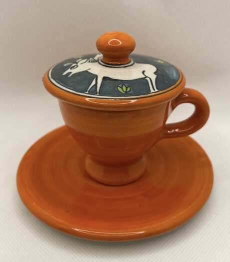 Tazza Caffe Pasquale Liguori Arancio 3a